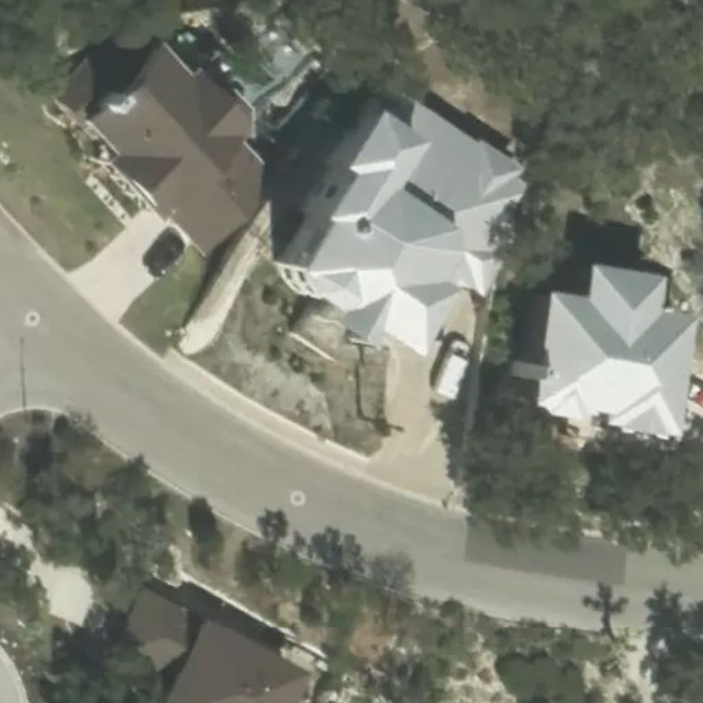 Overhead view of the yard before